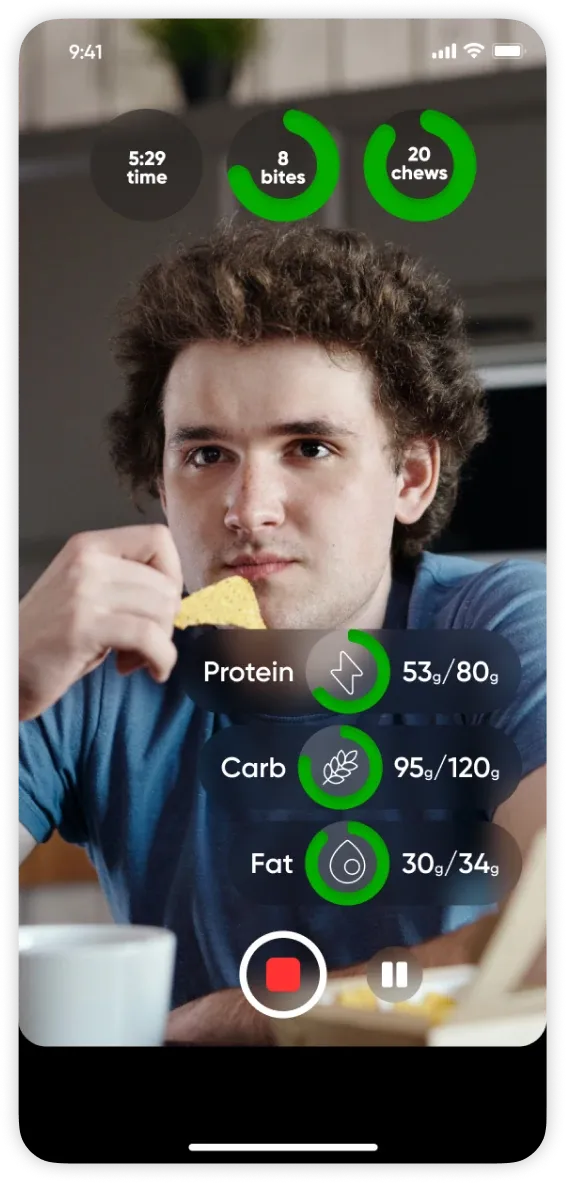 ChewBe app chew counter screen